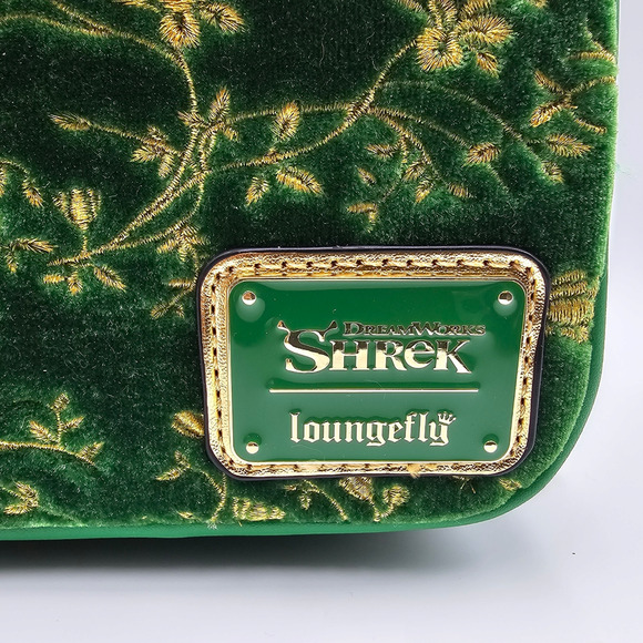 Loungefly DreamWorks Shrek Princess Fiona Green Gold Mini Backpack Bag New - Picture 10 of 13
